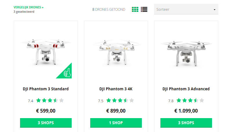 Alles wat je moet weten over de DRONES.nl dronevergelijker