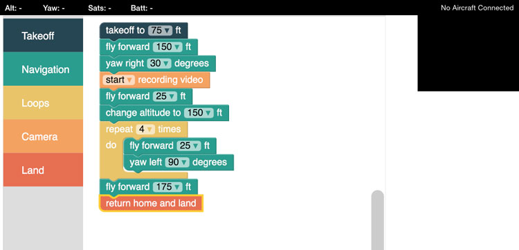 DroneBlocks: eenvoudig programmeren met drones