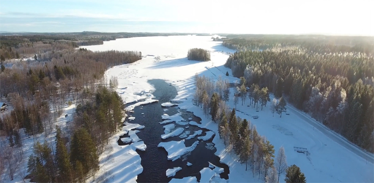 4K luchtopnames met DJI Phantom 4 in Finland